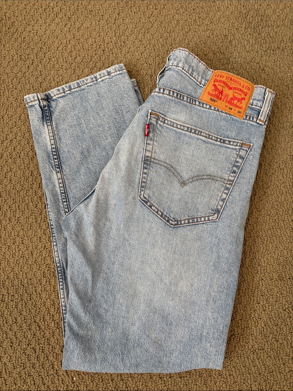 Levi's Light Wash Men's Straight-Leg Jeans
